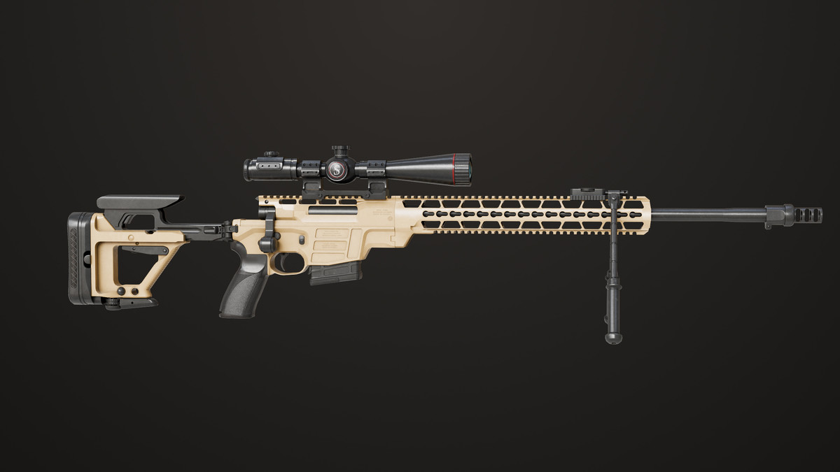 Sniper Rifle 04 Sandal URP HDRP Textures