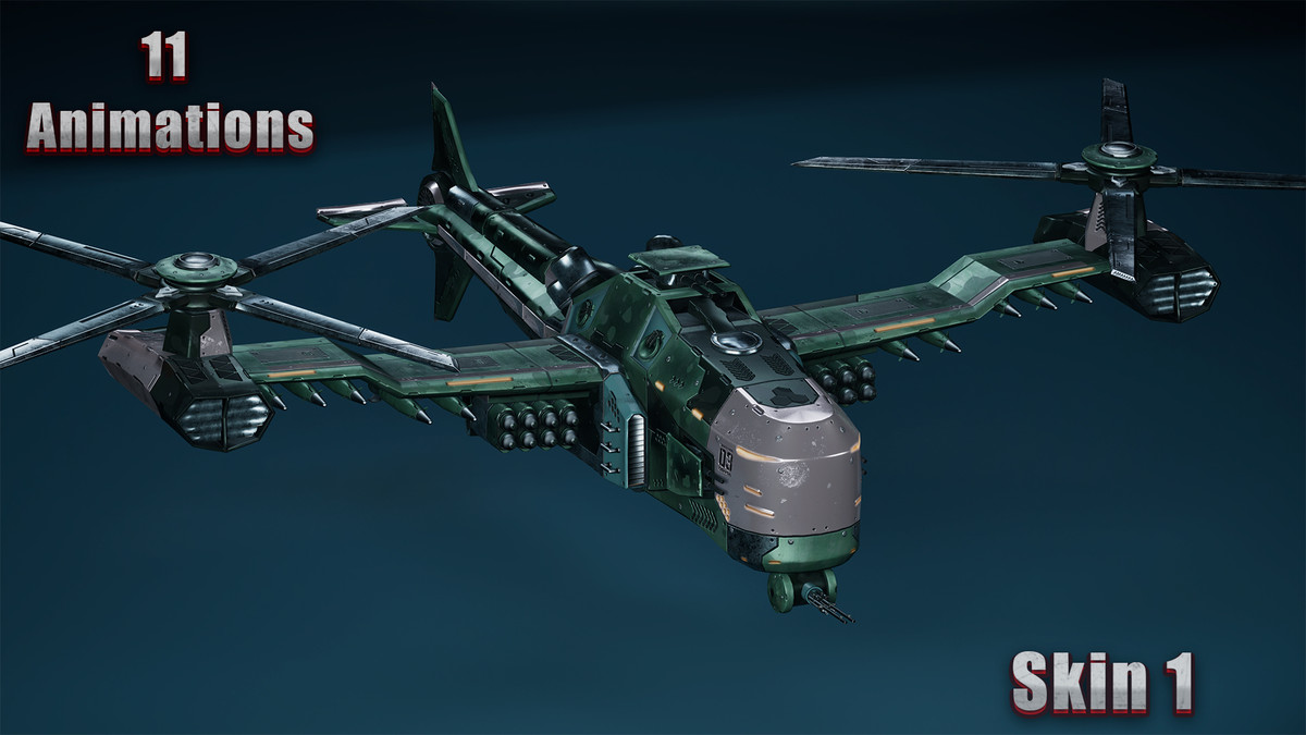 Sci-Fi Transport - Military Helicopter