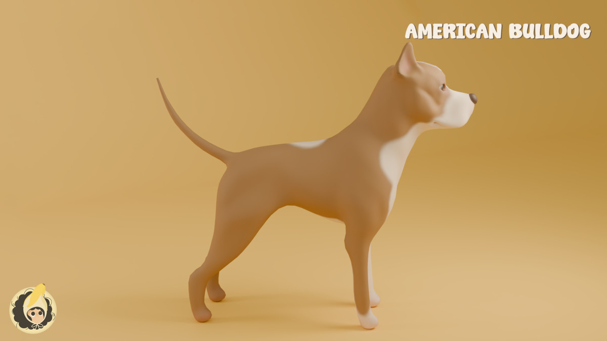 Animated American Bulldog