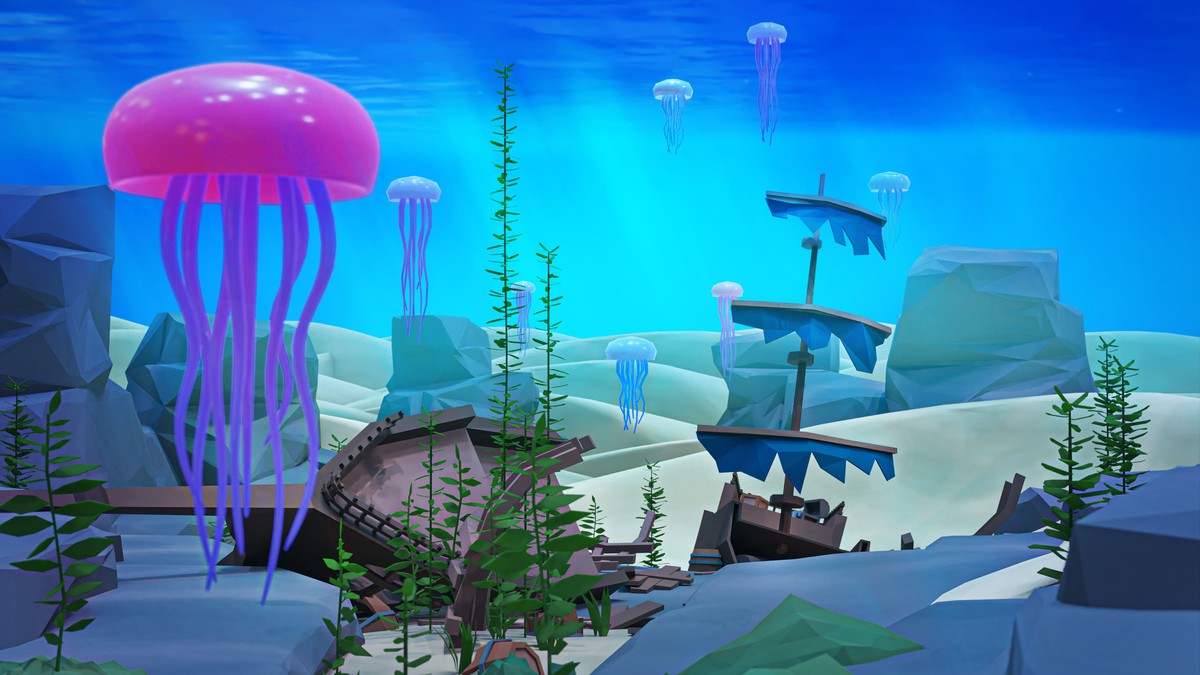 Underwater World - Low Poly 3D Models Pack