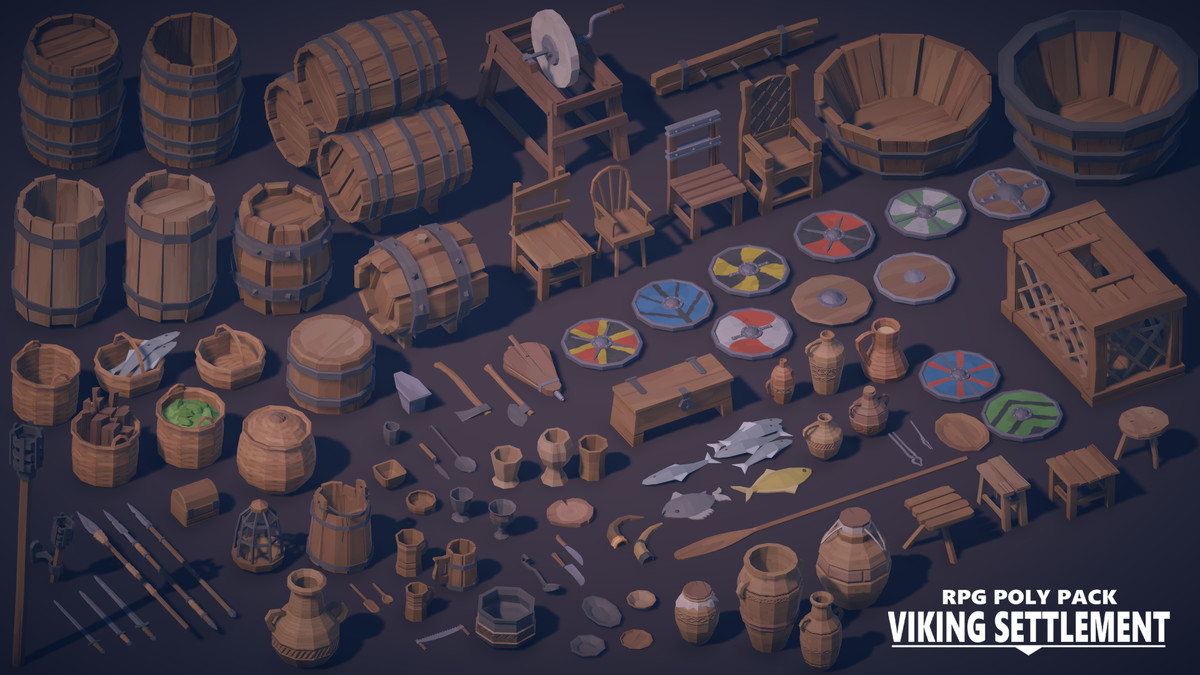 RPG Poly Pack - Viking Settlement
