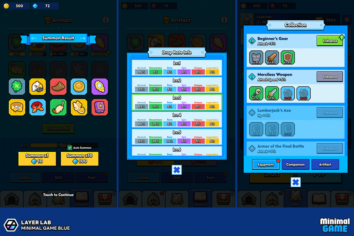 GUI Pro - Minimal Game Blue