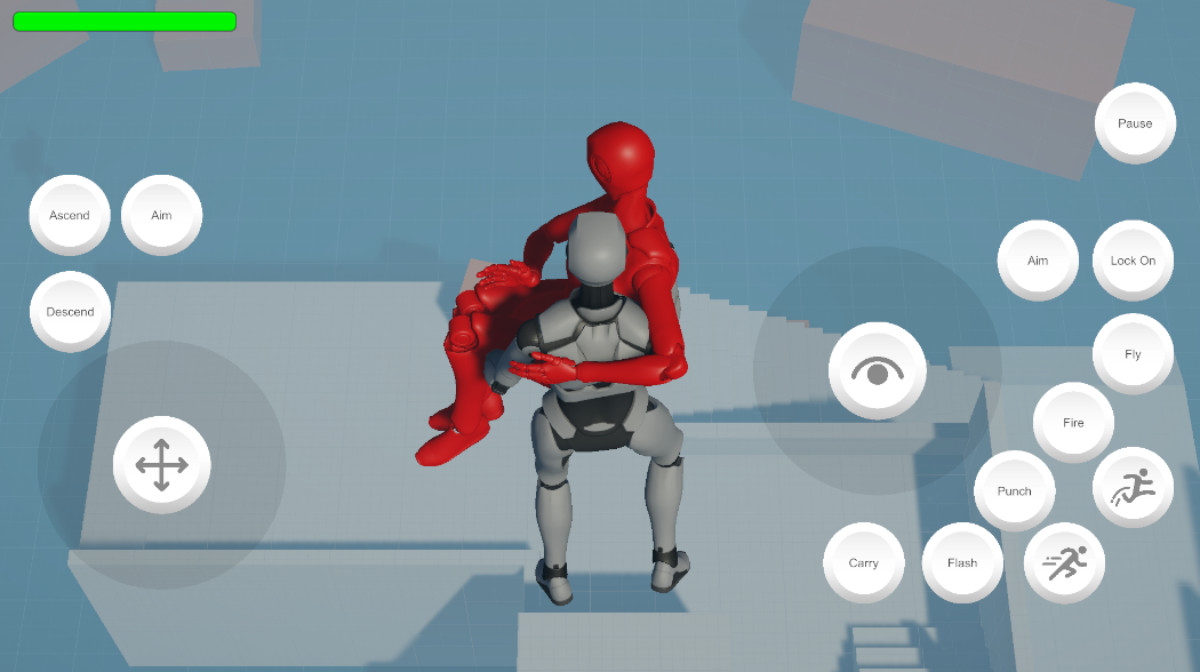 Starter Assets Third Person Controller Superhero - Mobile