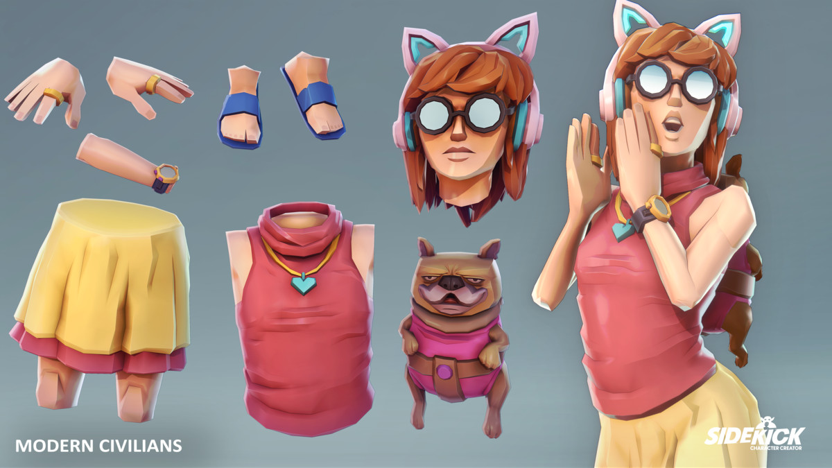 Modern Civilians – Sidekick Modular Characters by Synty