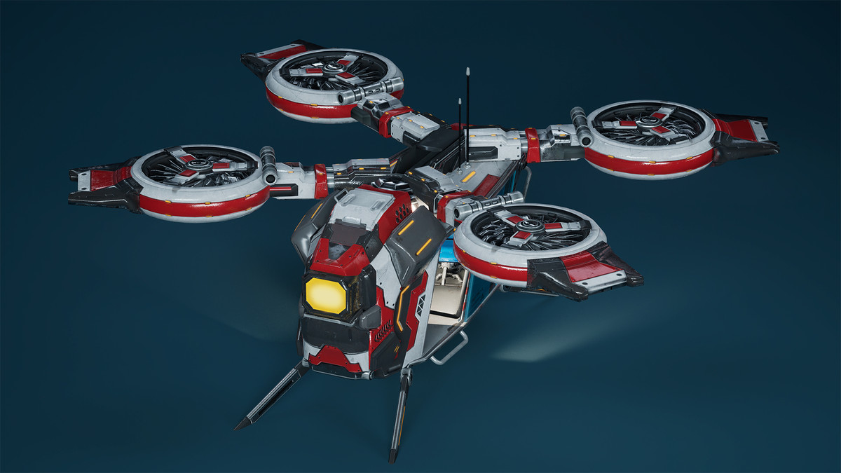 Sci-Fi Medic Helicopter