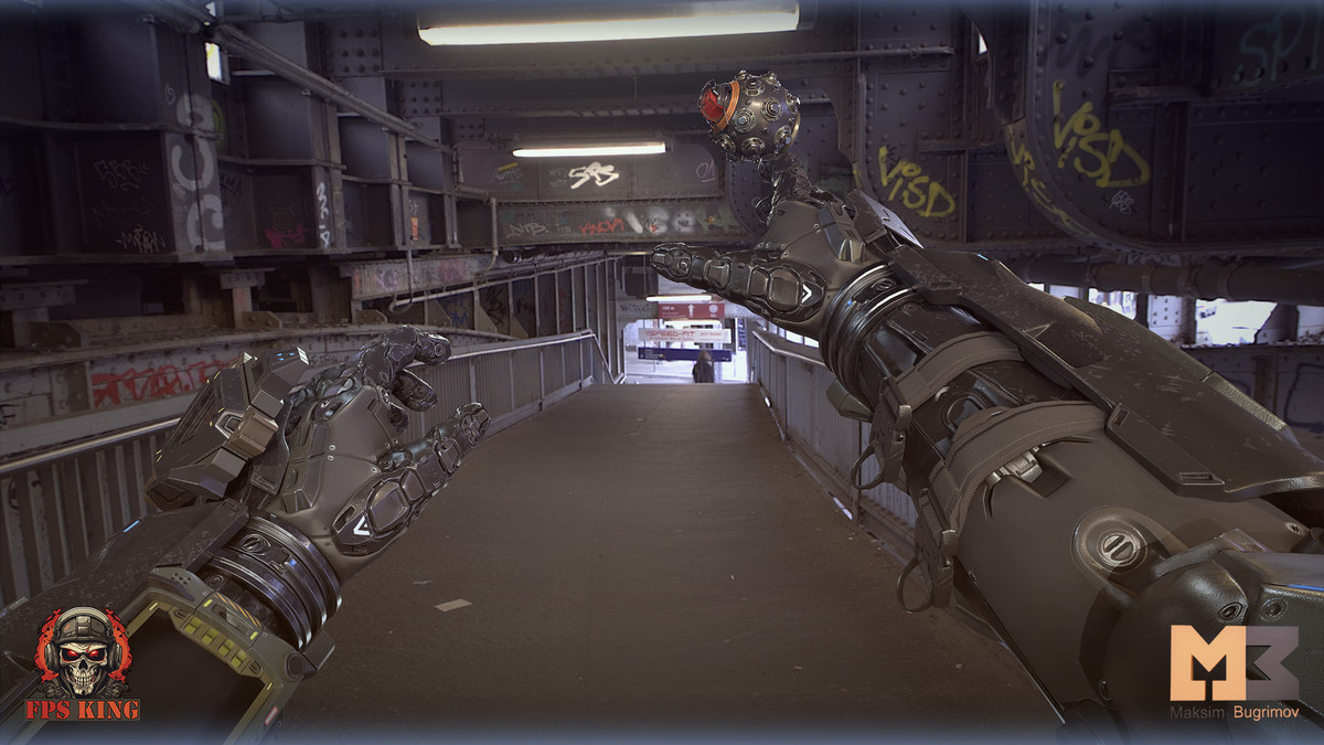 Sci_Fi Hands With Grenade (Animations)