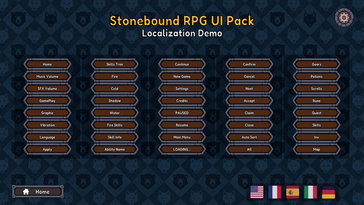 Stonebound RPG UI Pack