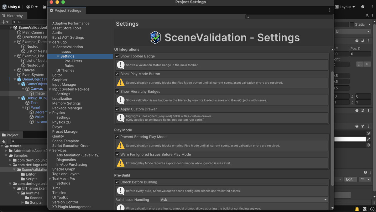Scene Validation