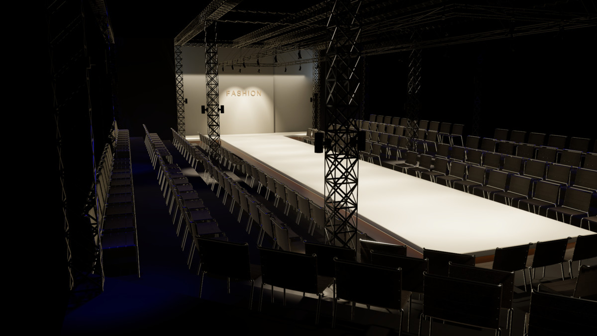 Big Fashion Show Hall - Tiered Runway Venue