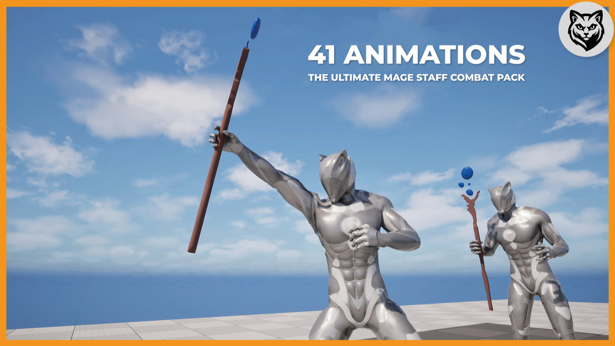 Mage Staff Combat Animation Pack