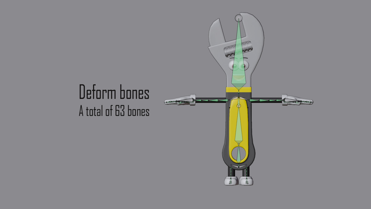 Cartoon characters construction tools
