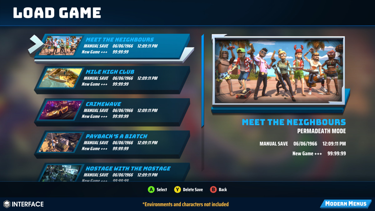 Modern Menus - Synty INTERFACE - GUI