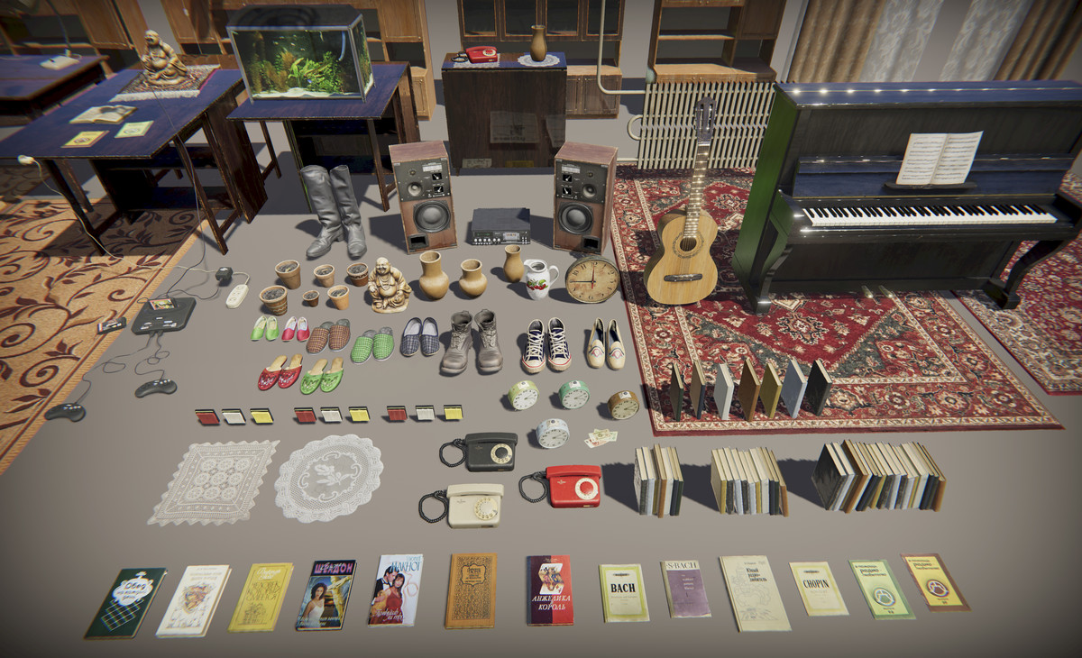 Old Interior Props Pack 3