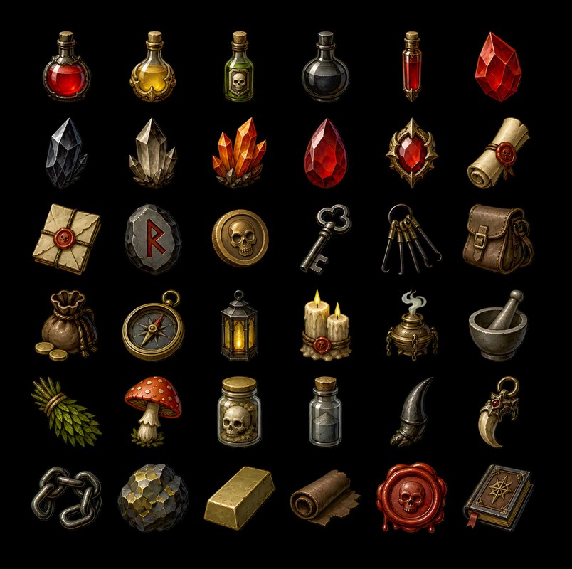 Demonic UI - Fantasy RPG UI Kit