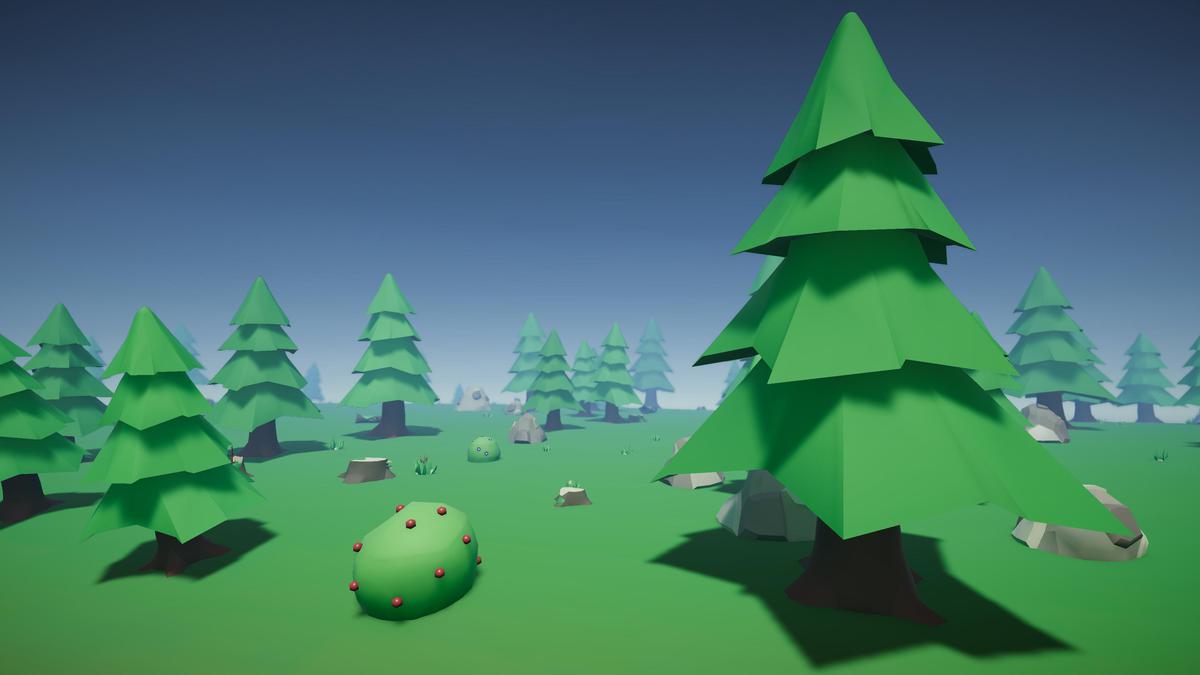 Stylized Harvestable Nature: Forest Assets & Prefab Painter