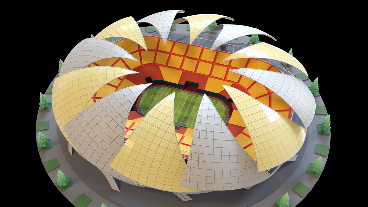 Stylised Sport Stadium Collection - 12 Low Poly Modular 3d Assets