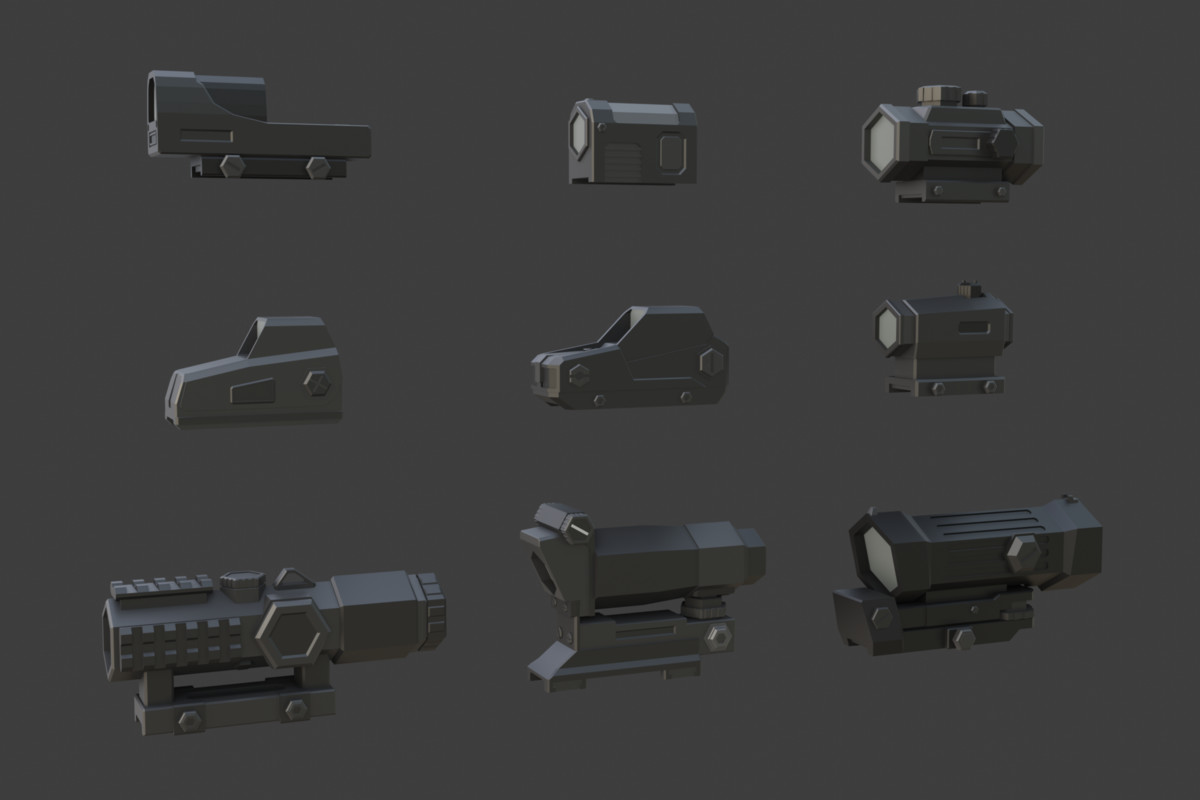 Low Poly Weapon Bundle Pack 3
