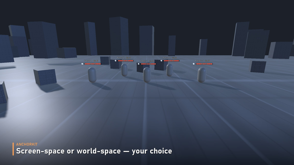 AnchorKit — Nameplates & world-anchored HUD for UI Toolkit