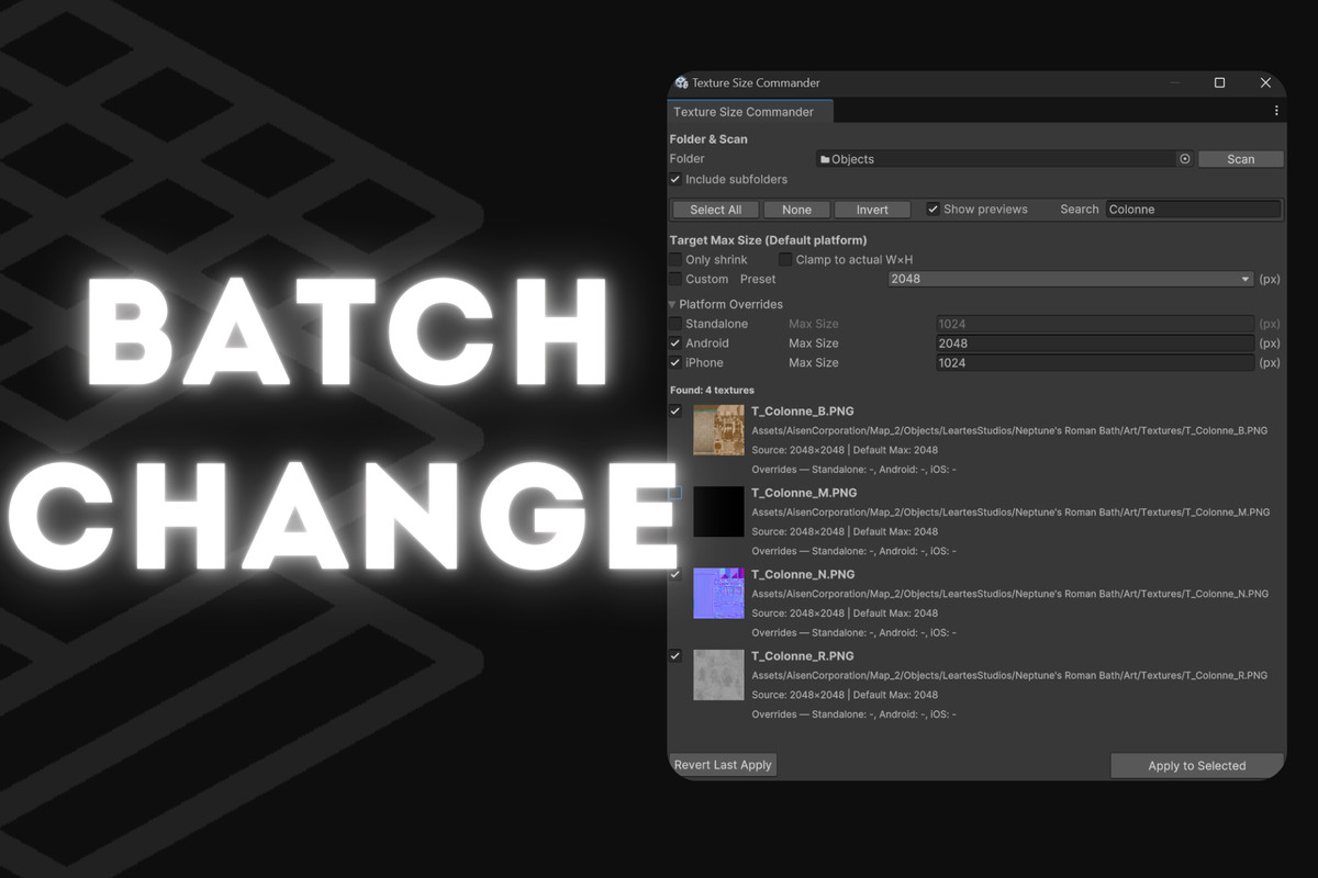 Texture Size Commander