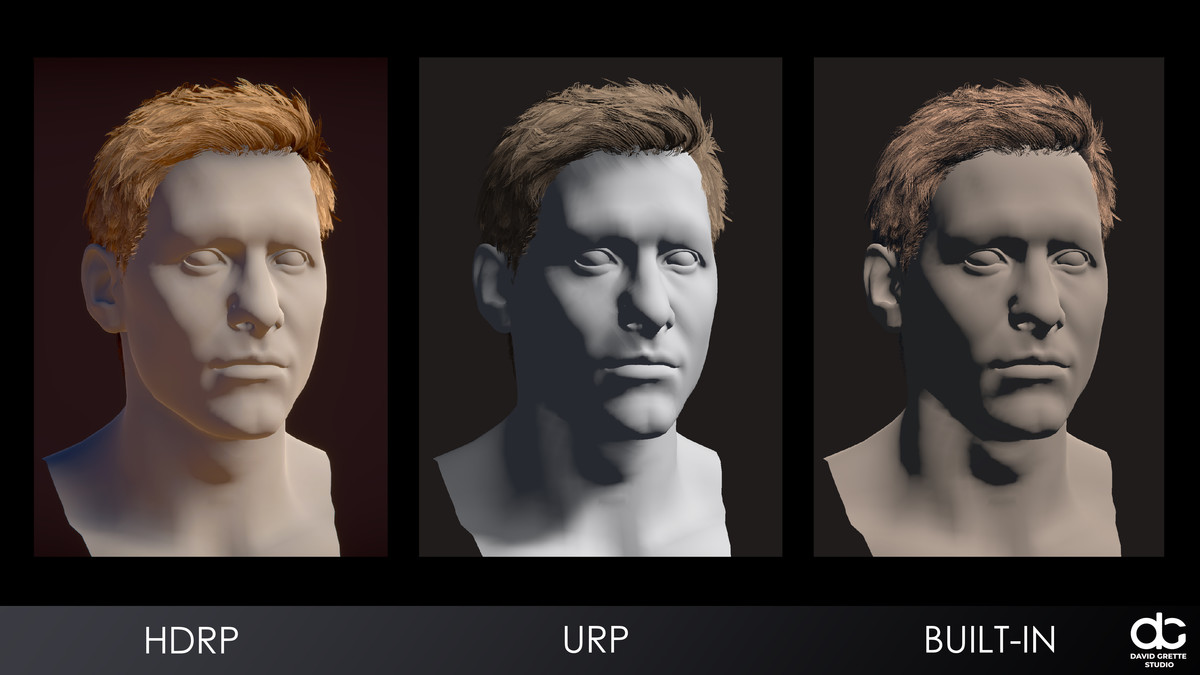 Realistic male hairstyles, pack #6 | Rigged hair, game-ready, low-poly