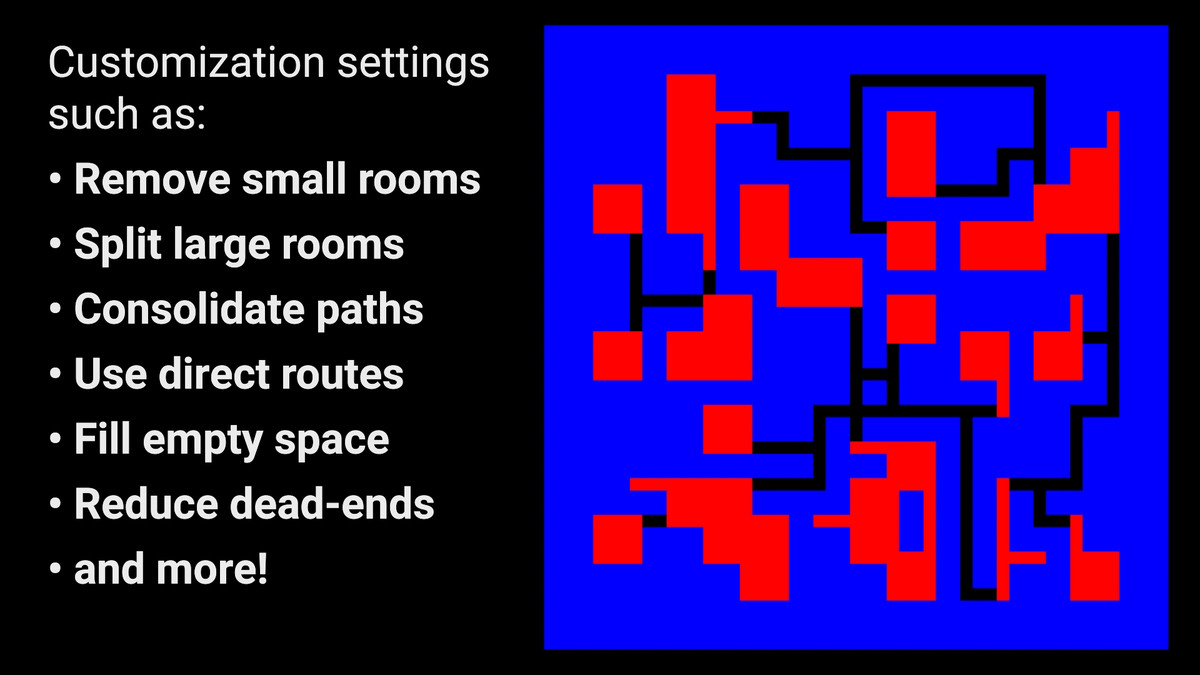 Procedural Rooms & Corridors Dungeon Generator (WFC) | MoraMapGen