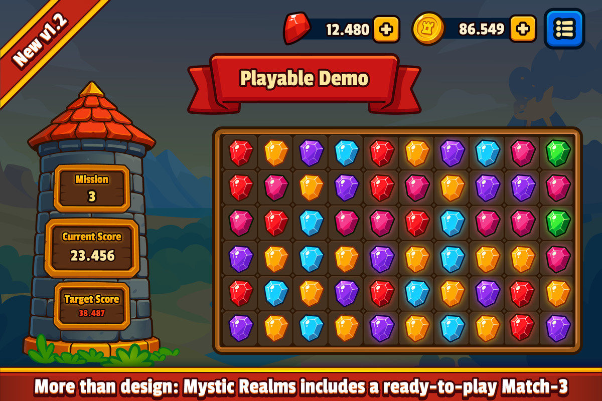 Mystic Realms: Premium Fantasy UI System