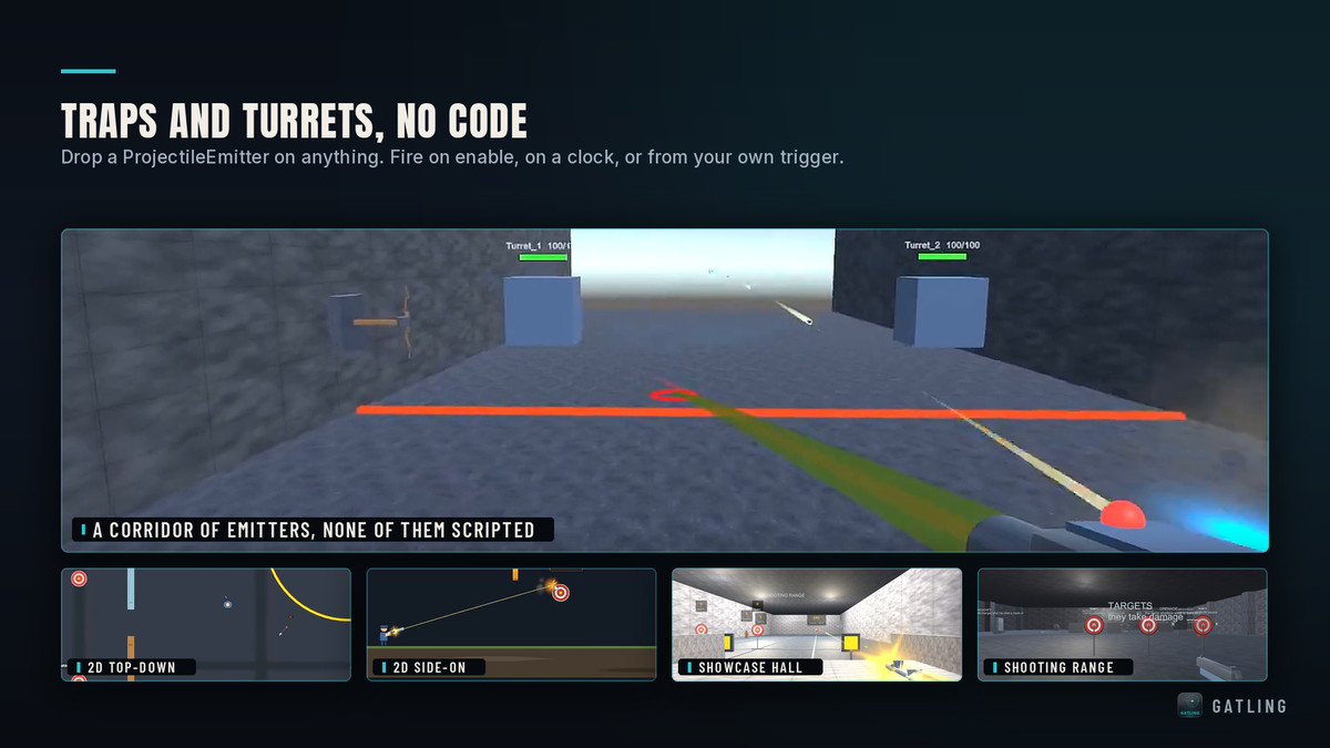 Gatling - Projectile & Ballistics System