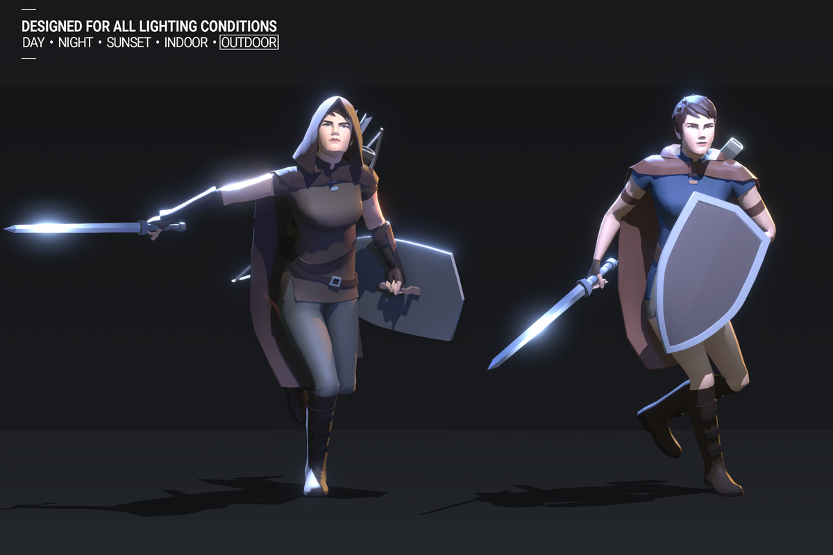 Polyquest Heroes: Warrior I Huntress