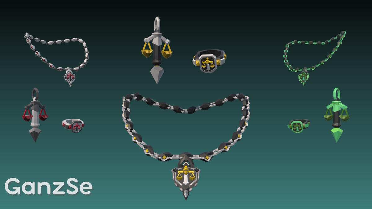 GanzSe Jewelry - Fantasy Low Poly Pack
