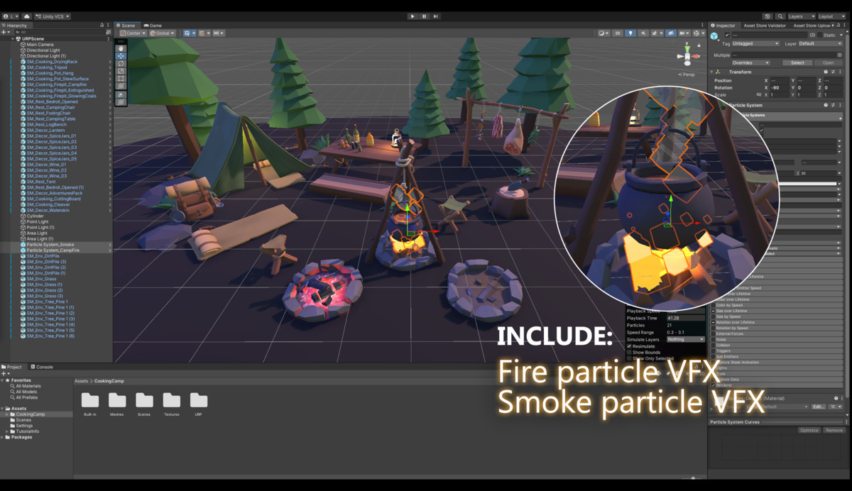 Survival Cooking Camp - Stylized RPG Props