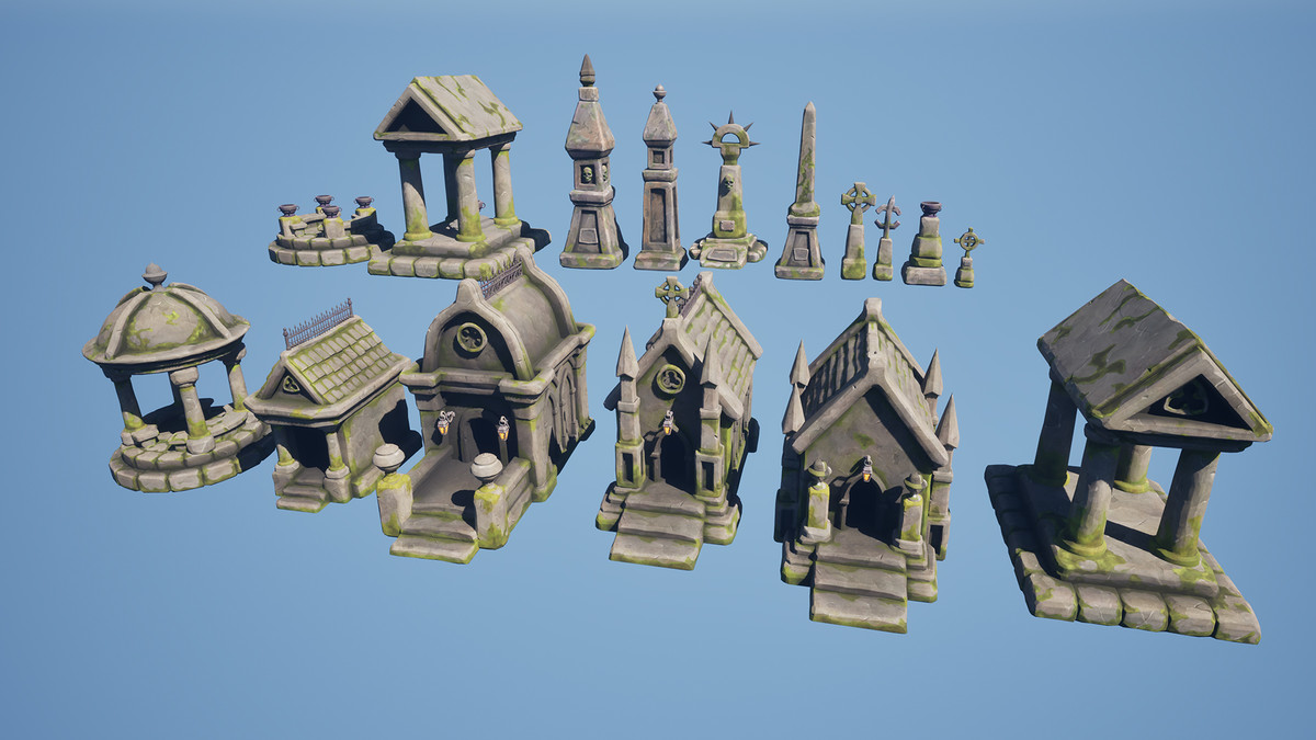 Stylized graveyard I