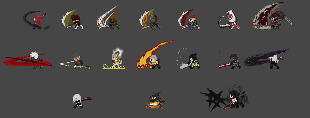 2D Pixel Character Pack – Attacker Class