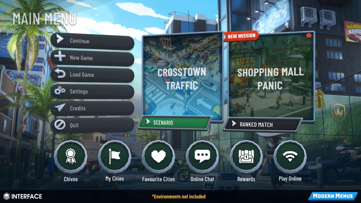 Modern Menus - Synty INTERFACE - GUI