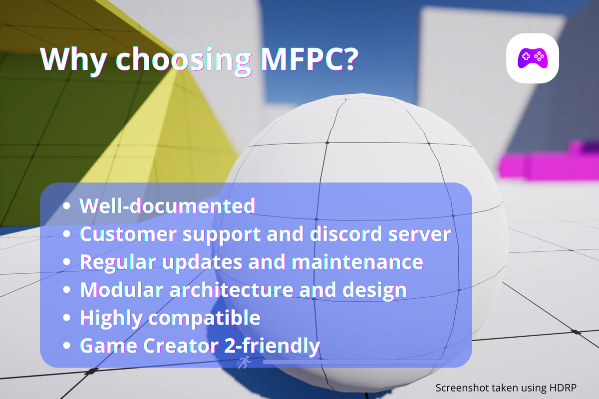 MFPC - Modular First Person Controller