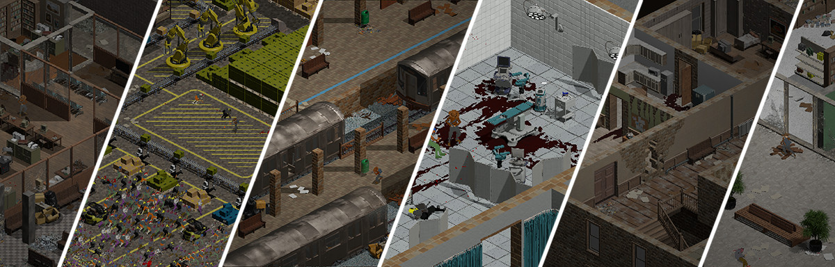 Zombie Interior - HD Isometric Tileset