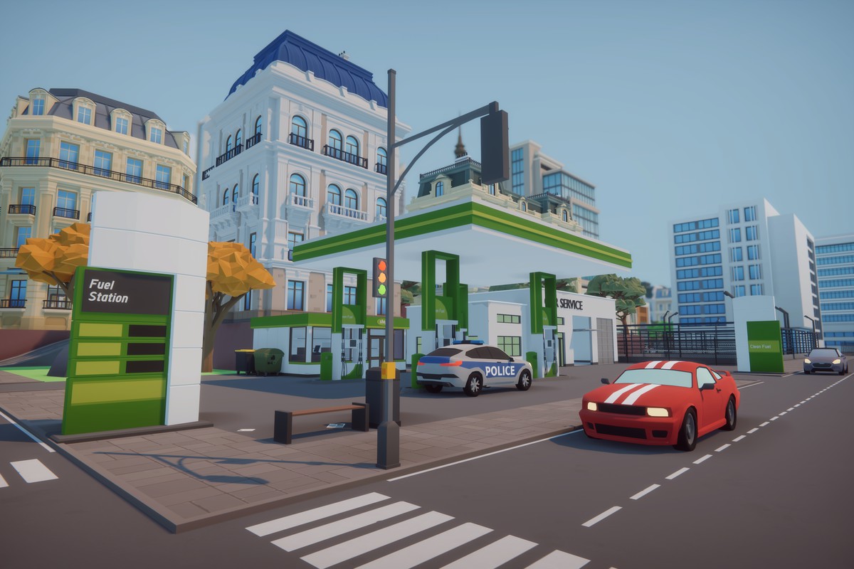 Low Poly Euro City