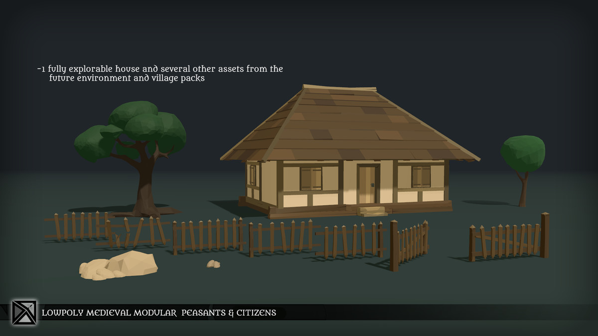 Lowpoly NPCs Bundle MEDIEVAL FANTASY SERIES