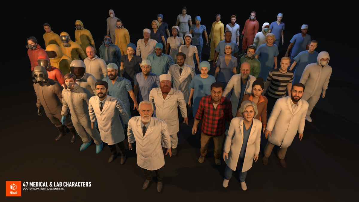 47 Medical & Lab Characters