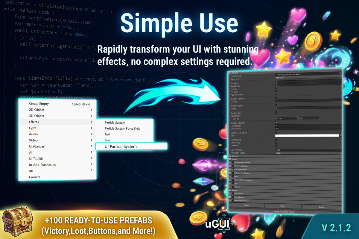 UI Particle System: Native Canvas VFX