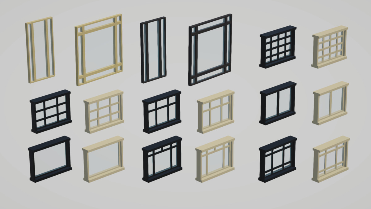 Low Poly Livingrooms - Modular Assets