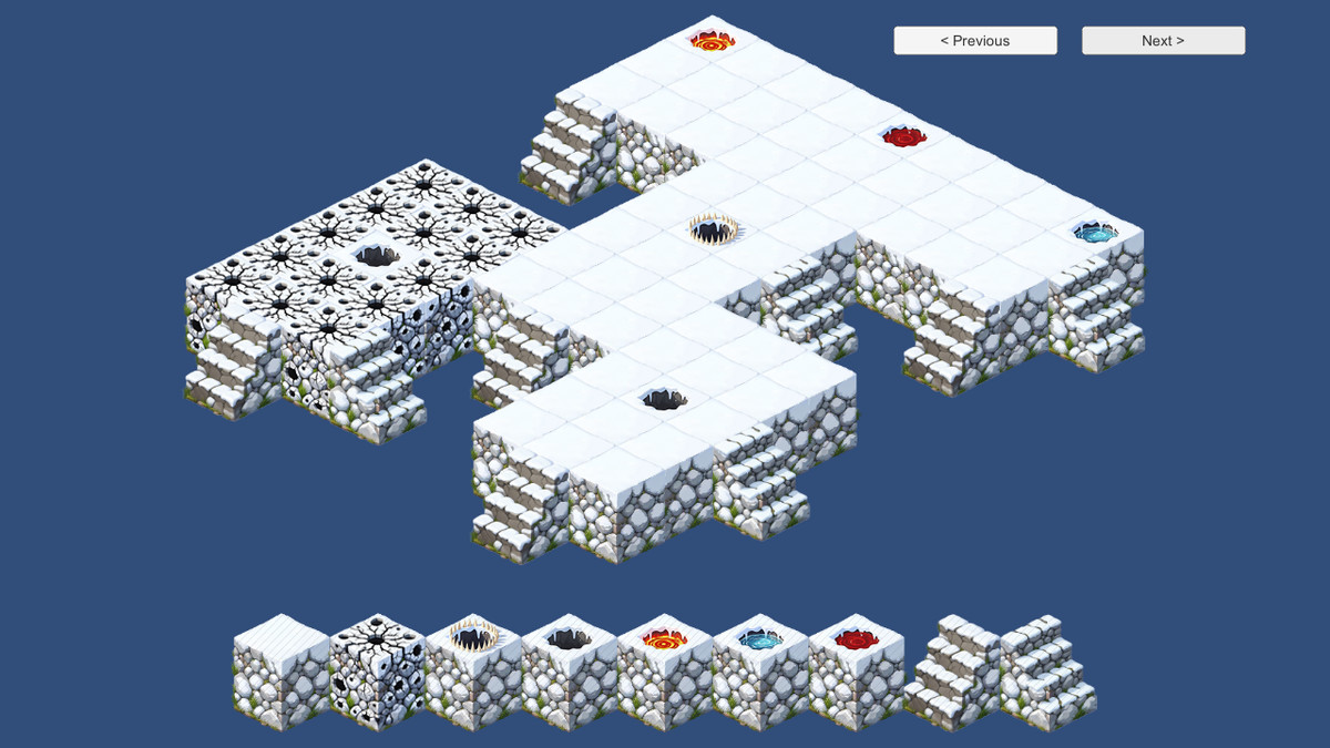 2D Isometric Modular Tileset – Desert & Frozen