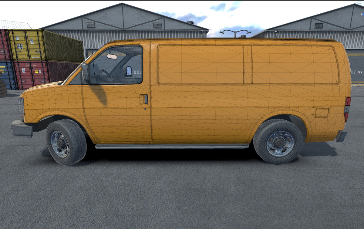 Industrial american van