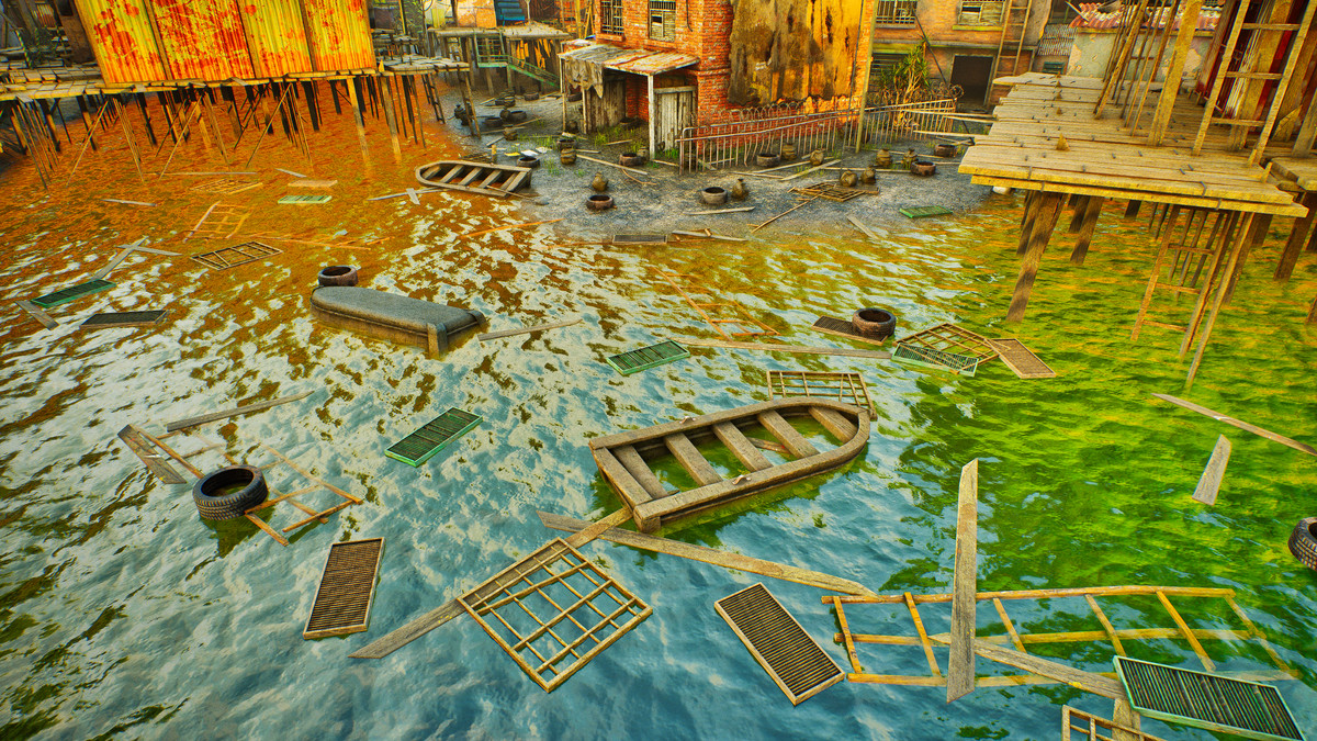 Modular Slum City Wasteland Village with Enterable Interior