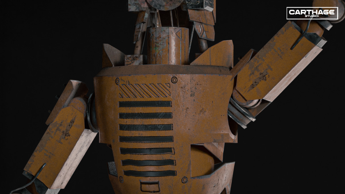 Screen-Head Vendor Robot NPC