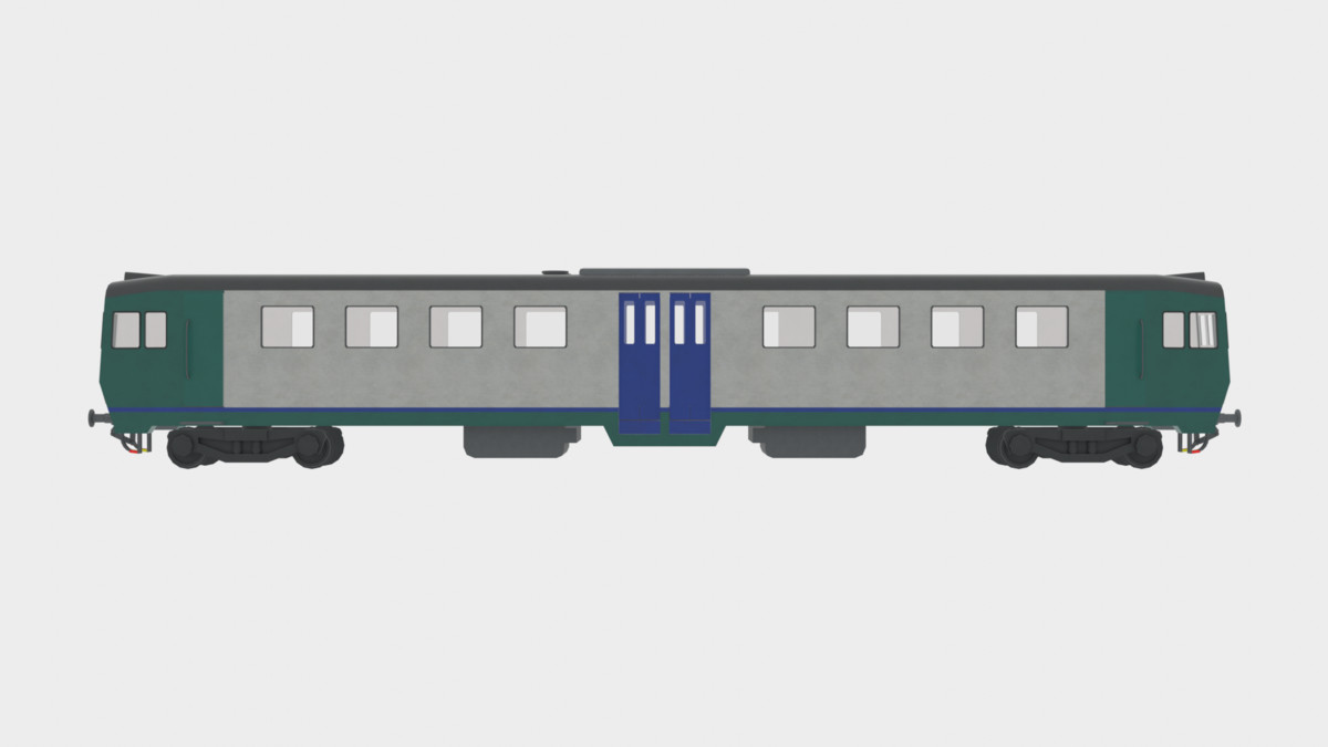 (URP) Simple Italian Train 3D model