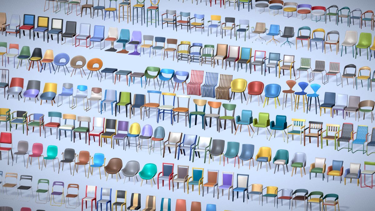 540 Chairs Pack 1 - Lowpoly Midpoly Furniture Collection for Games & Interiors