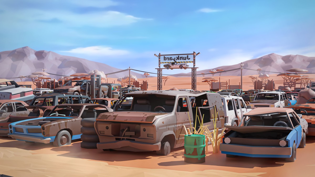Junkyard - Low Poly 3D Models Pack