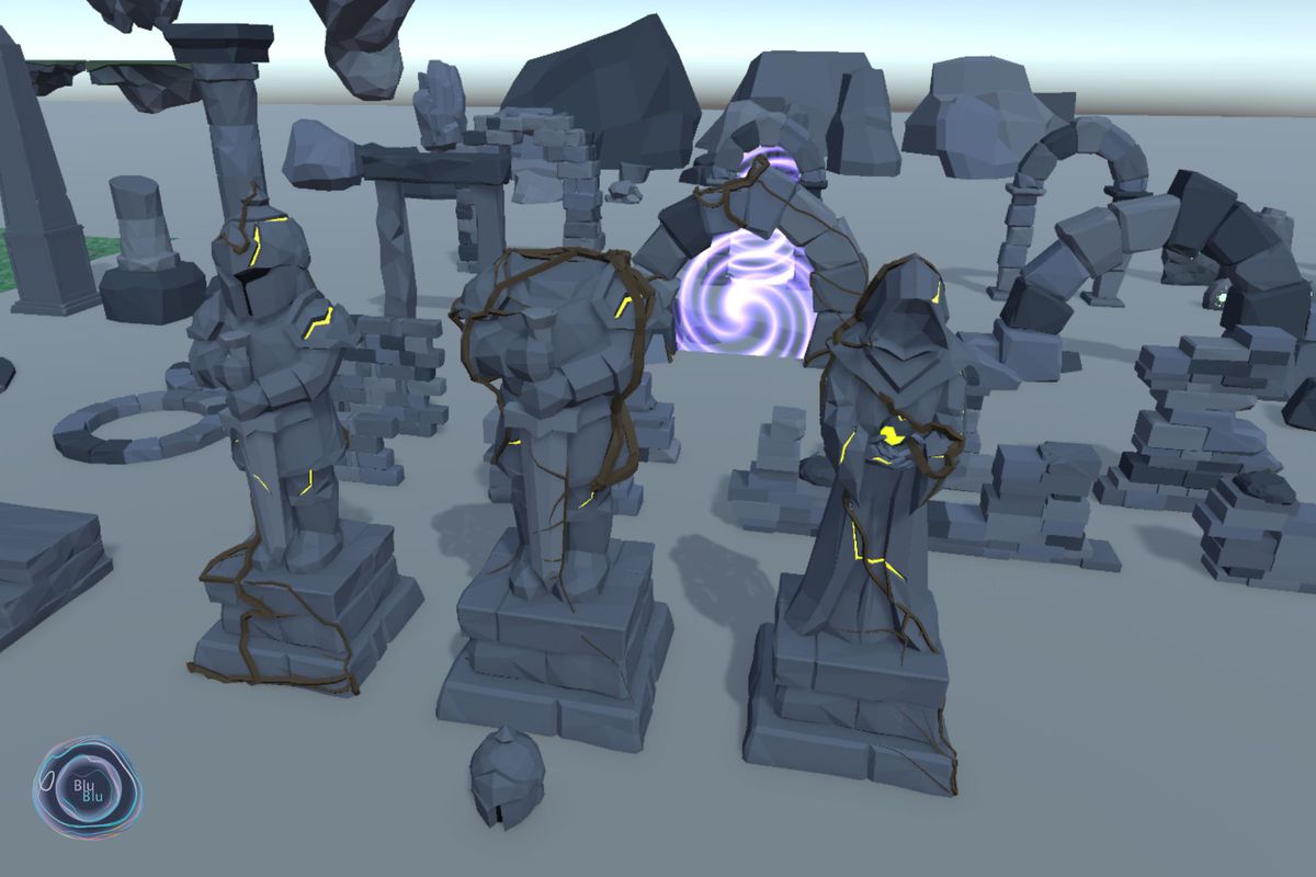 Low Poly Dark Fantasy Forest, Chapel & Ruins – RPG Environment Kit