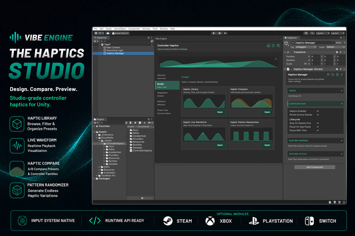 Vibe Engine - Controller Haptics Elevated