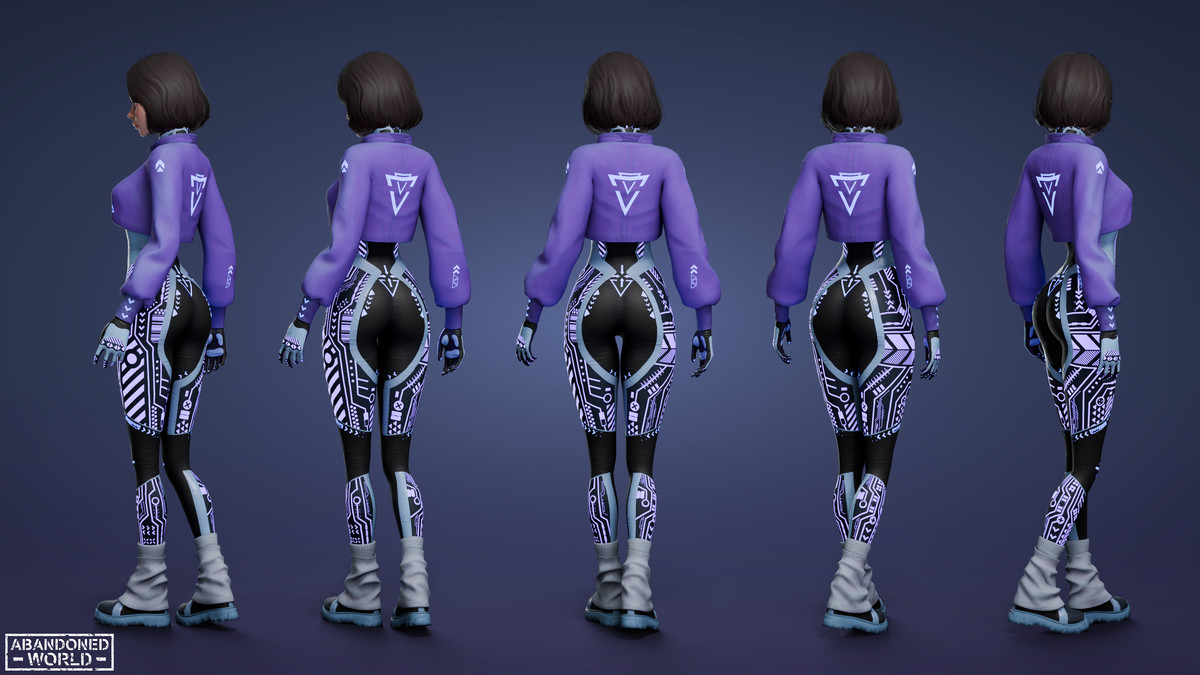 Sci-Fi CyberPunk Girl AW